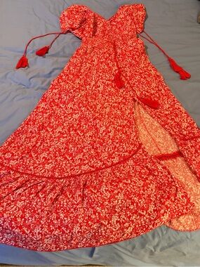 Goa Paris Collection Red Dress with tassels